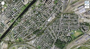 Note the proximity of homes to the rail yard.